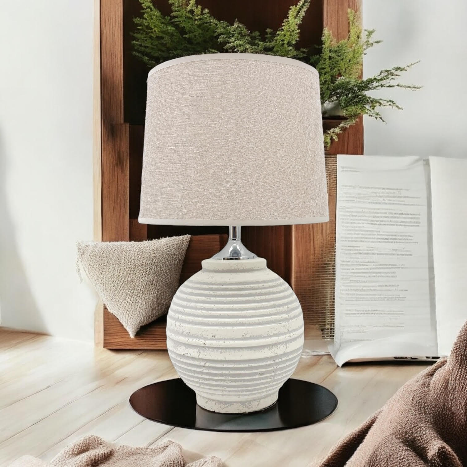 MSL Traditional Table Lamp with Inline Rocker Switch, Double Insulated
