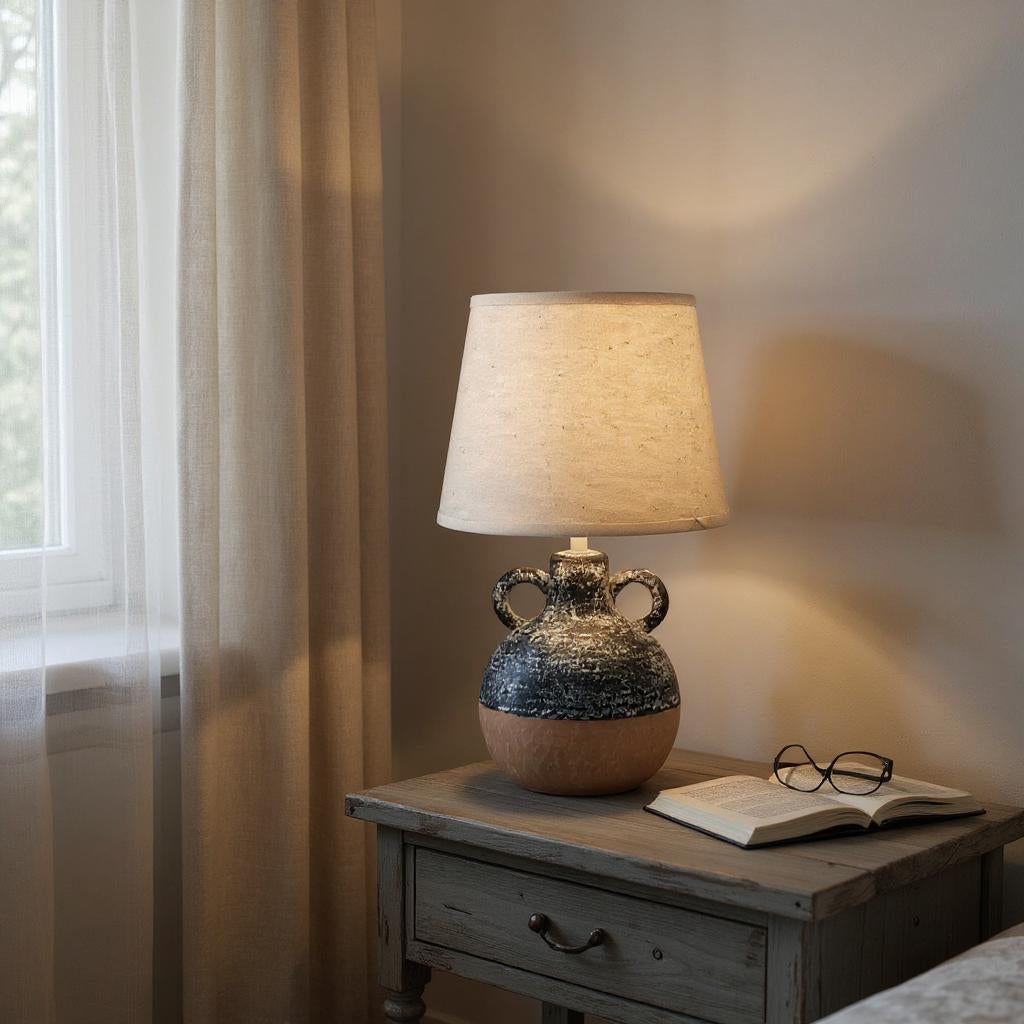 MSL Traditional Table Lamp with 9 Shade, Inline Rocker Switch, Double Insulated