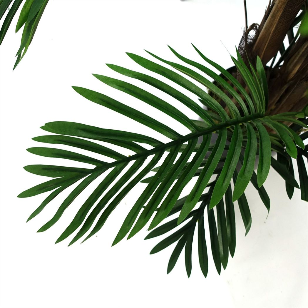 Leaf 150cm Artificial Areca Palm Tree with Silk Leaves and Weighted Pot