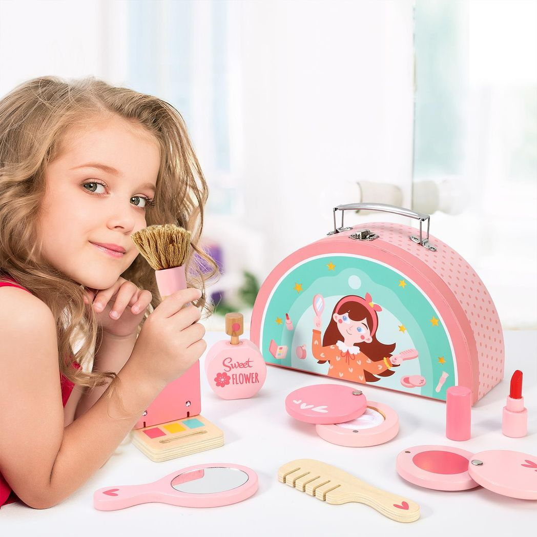SOKA Play Imagine Learn Wooden Kids First Makeup Kit