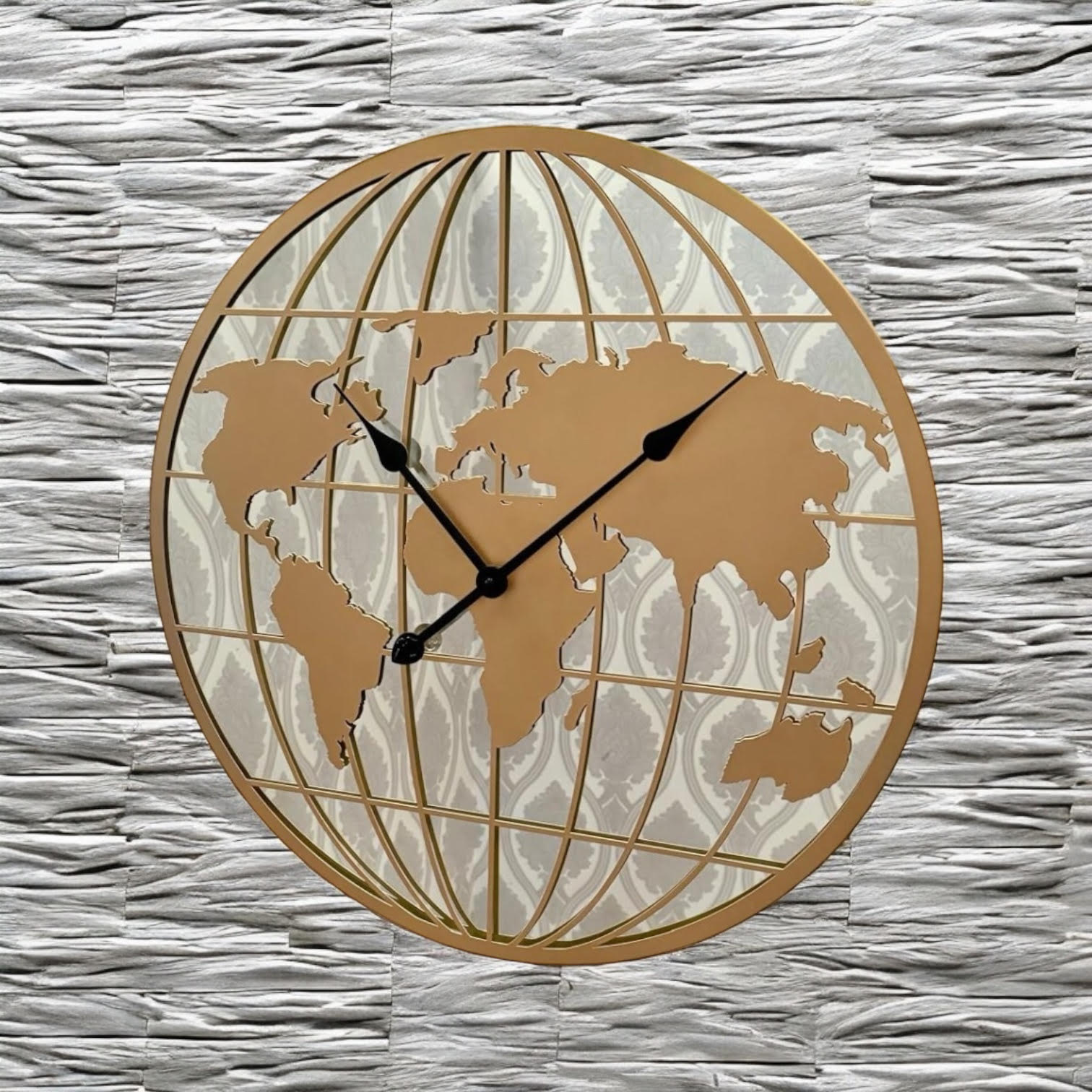 MSL 60cm World Design Wall Clock