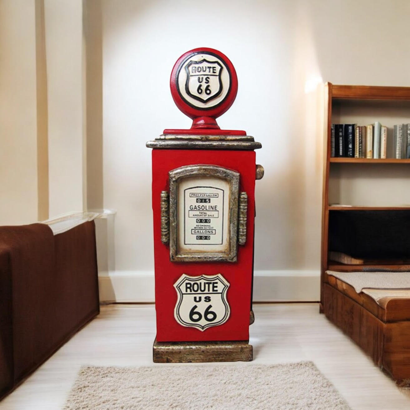 Route 66 Gas Pump Big Boy Toy Key Cabinet