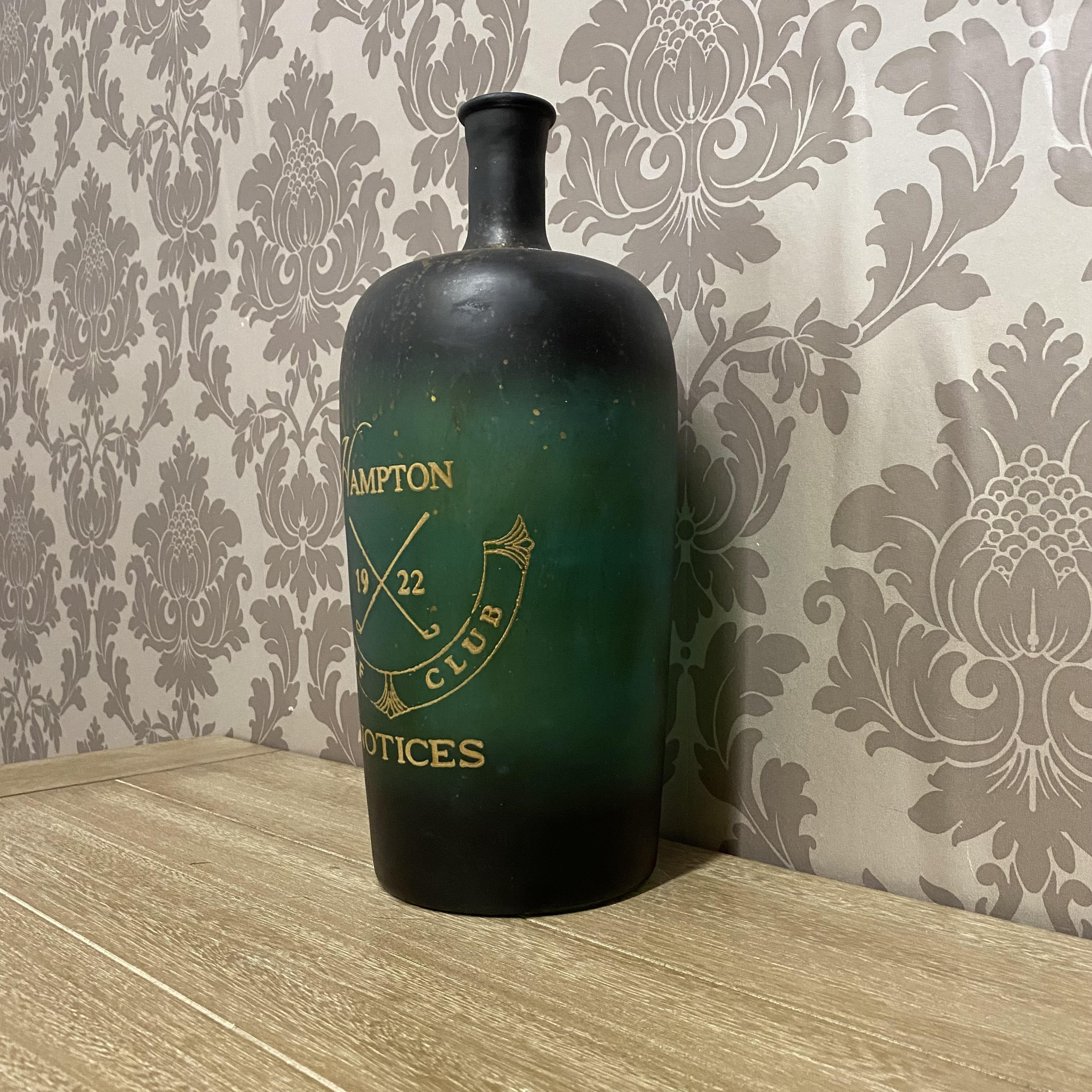 MSL 15" Glass Decorative Vase/Bottle for Flowers or Display