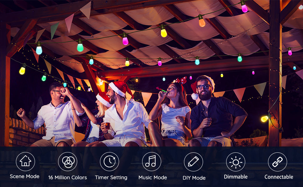 GOVEE RGBIC SMART OUTDOOR LIGHTS 15M