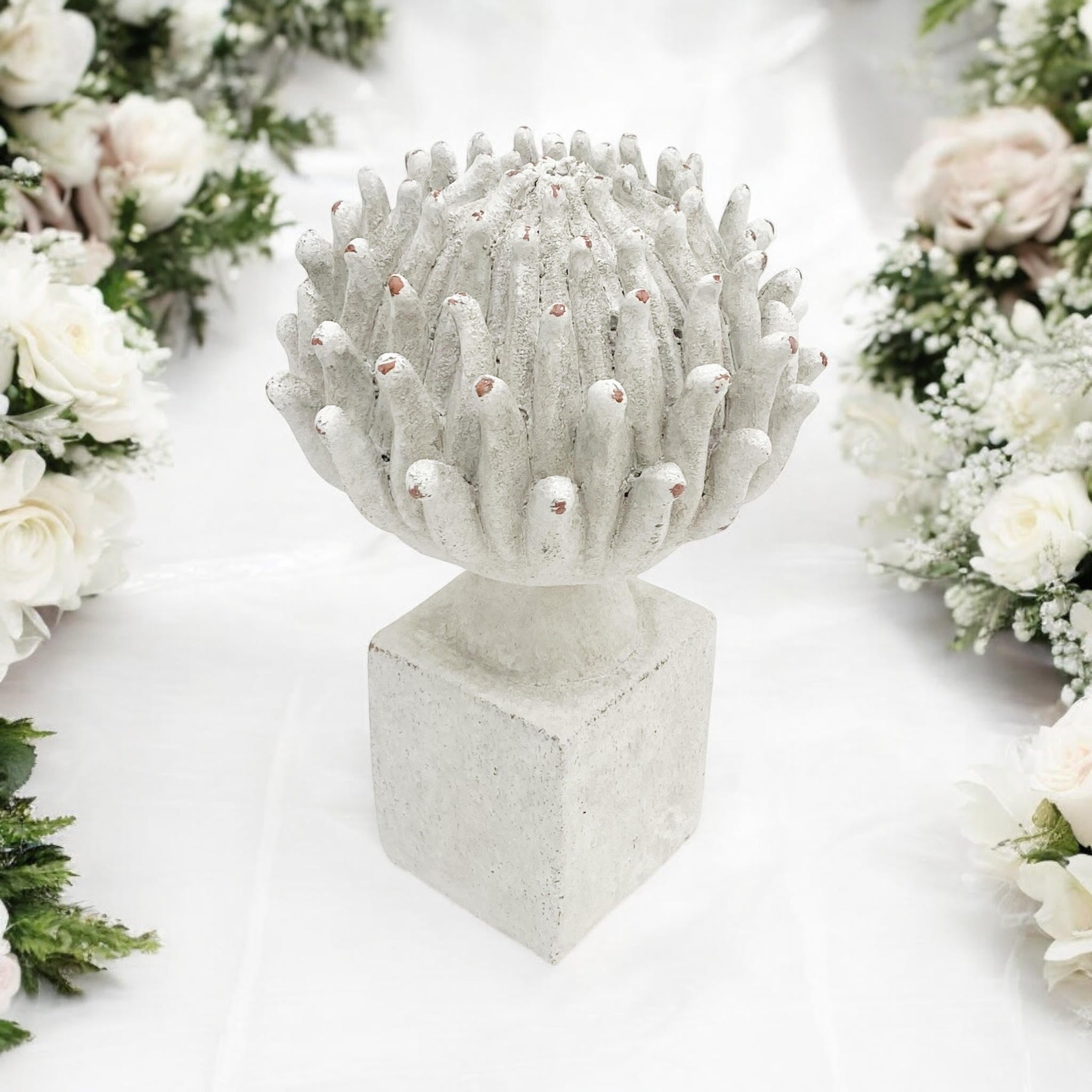 MSL 27cm Resin Flower Hand Finished Indoor Outdoor Home Decor