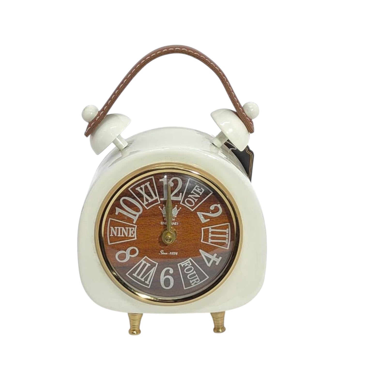 MSL Hand Finished Table Clock, 1 AA Battery Required