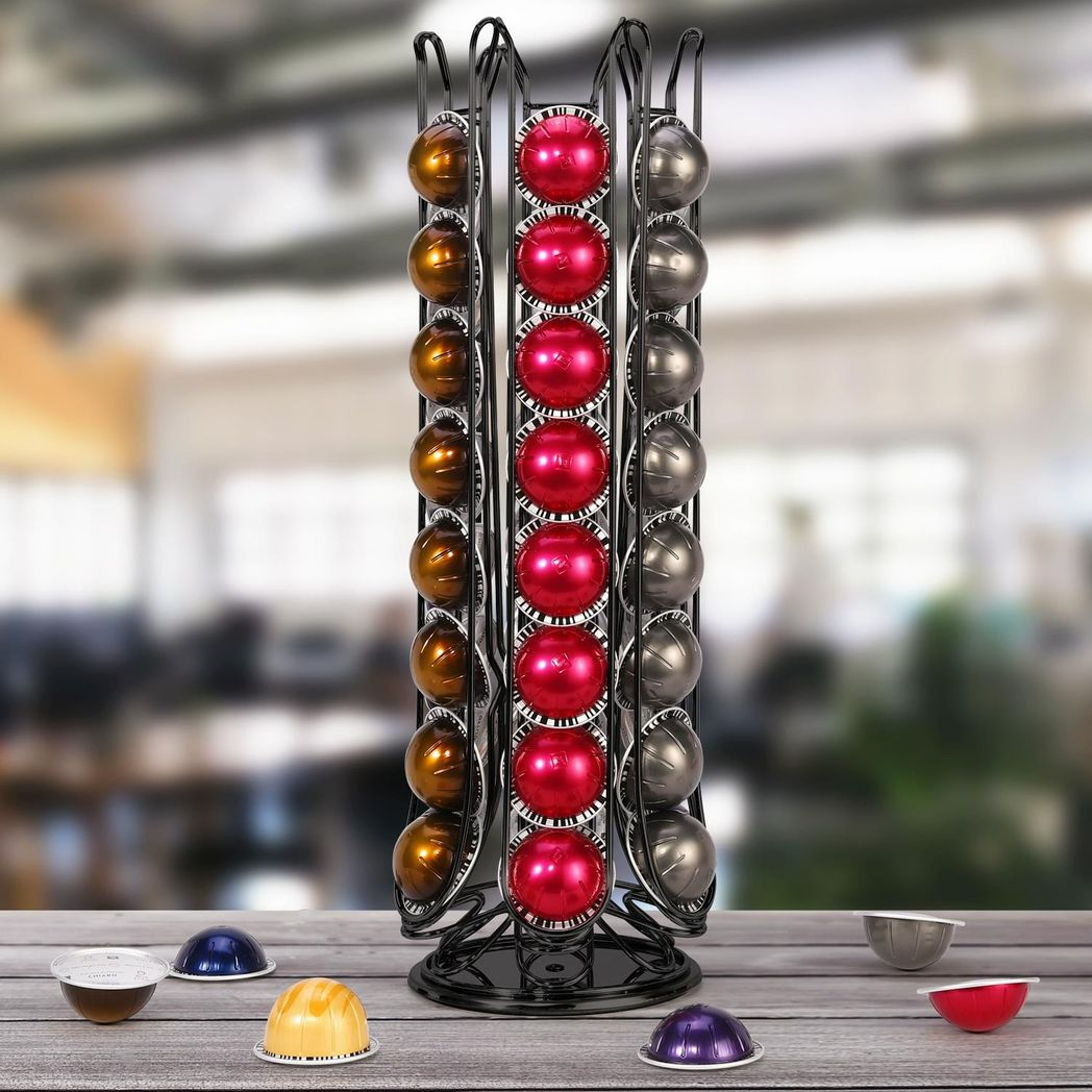 Vinsani Black Coffee Pod Stand for 48 Pods