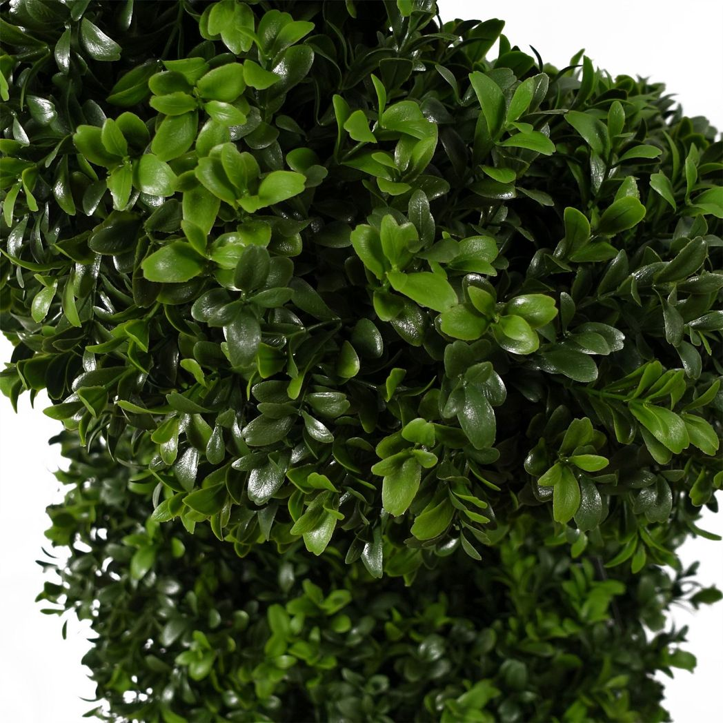 Leaf 120cm Spiral Boxwood Artificial Tree UV Resistant Outdoor with Weighted Pot
