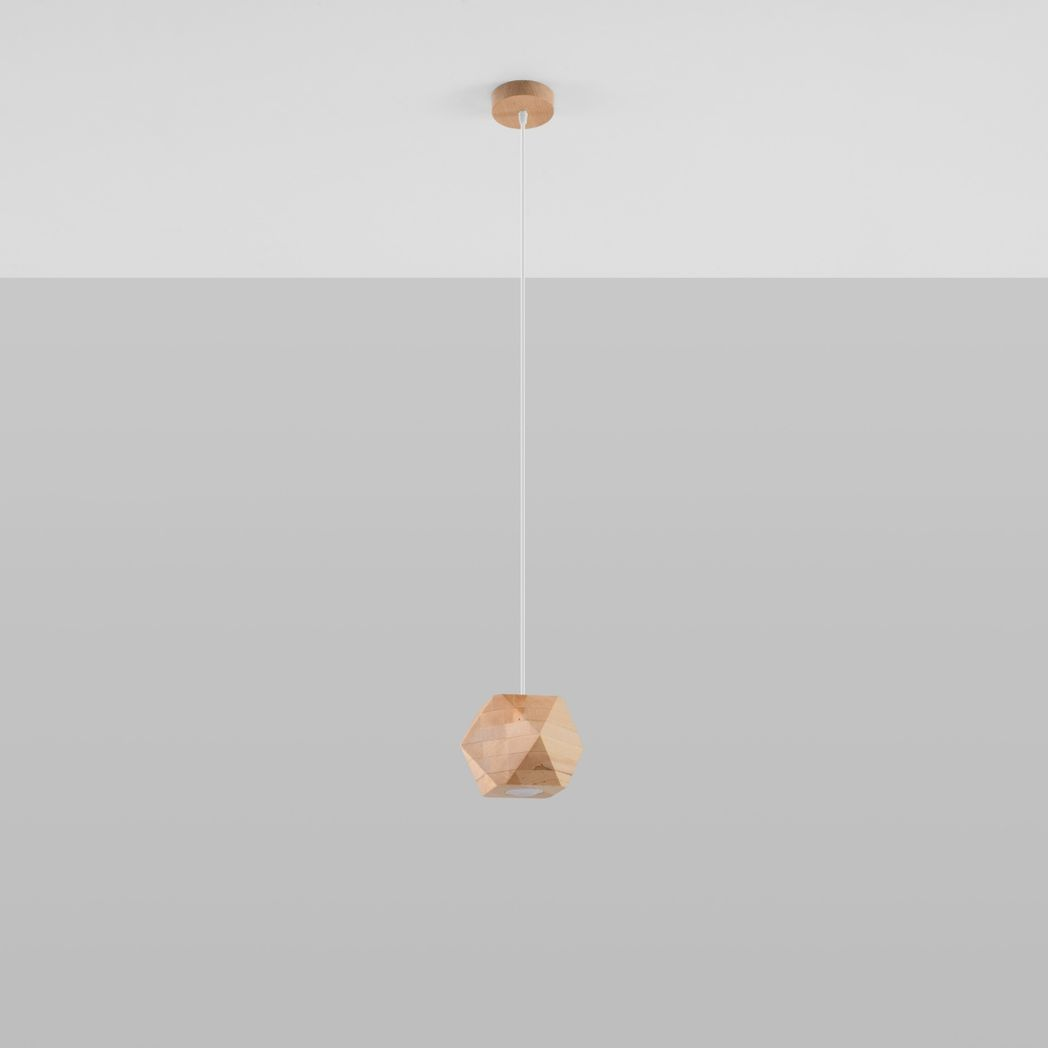 Pendant lamp wood Woody Scandinavian Design GU10