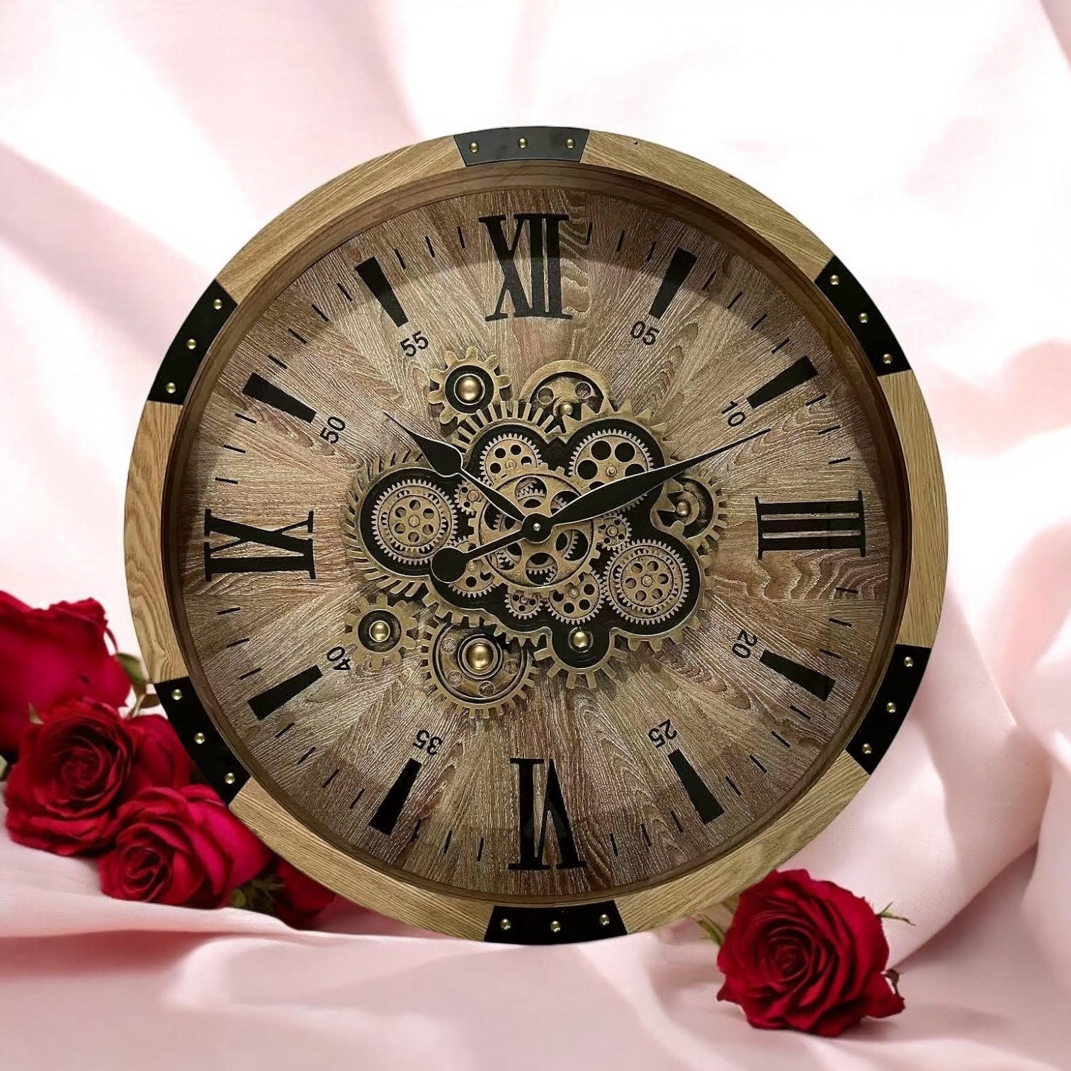 MSL 68cm Gear Wall Clock
