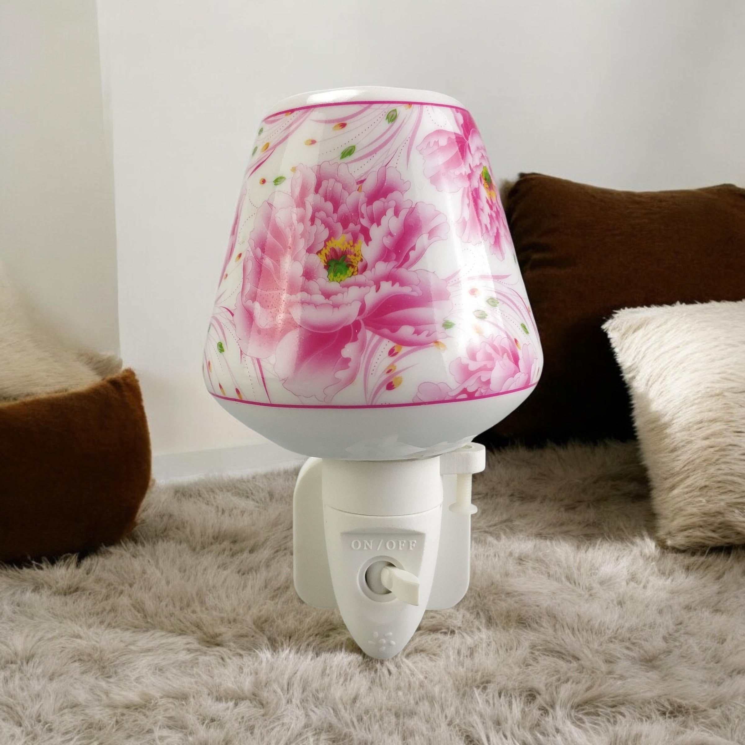 8 Inch Floral LED Nightlight, Decorative Multi-Color Floral Design, MSL
