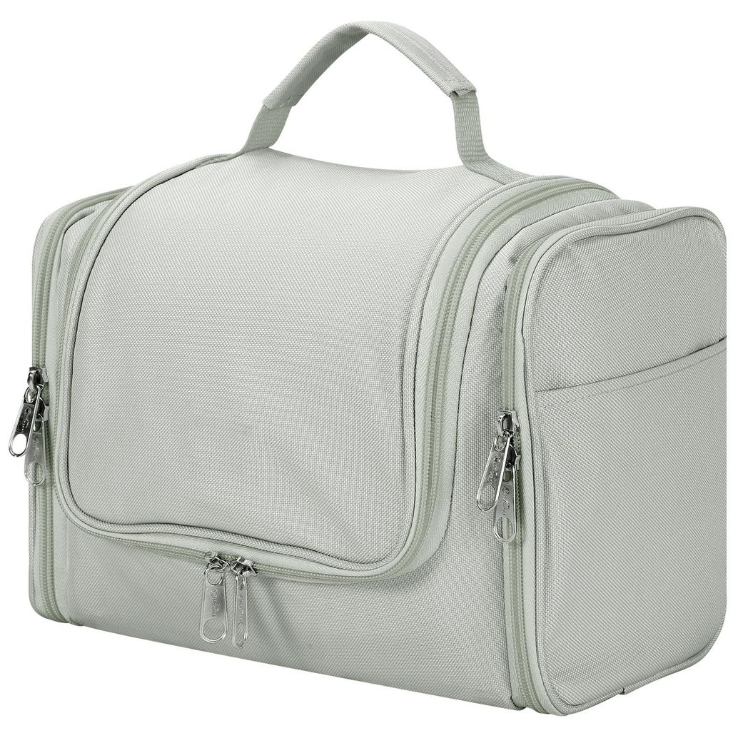 Vinsani Light Grey Travel Toiletry Bag