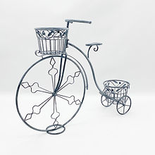 107CM Stone Grey Bicycle Planter for Indoor or Outdoor Use
