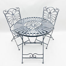 MSL Stone Grey Folding Bistro Set