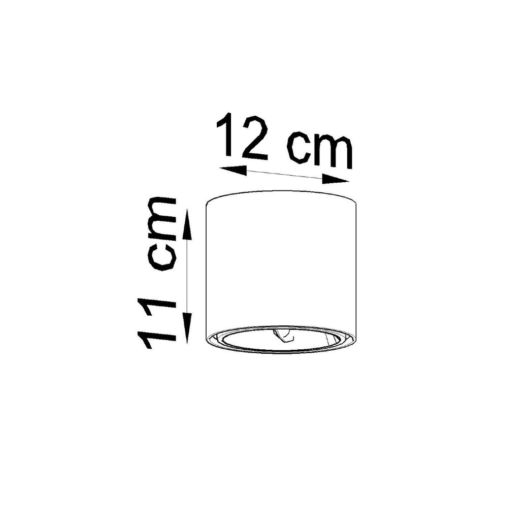 Ceiling lamp aluminum Tiube modern Design GU10