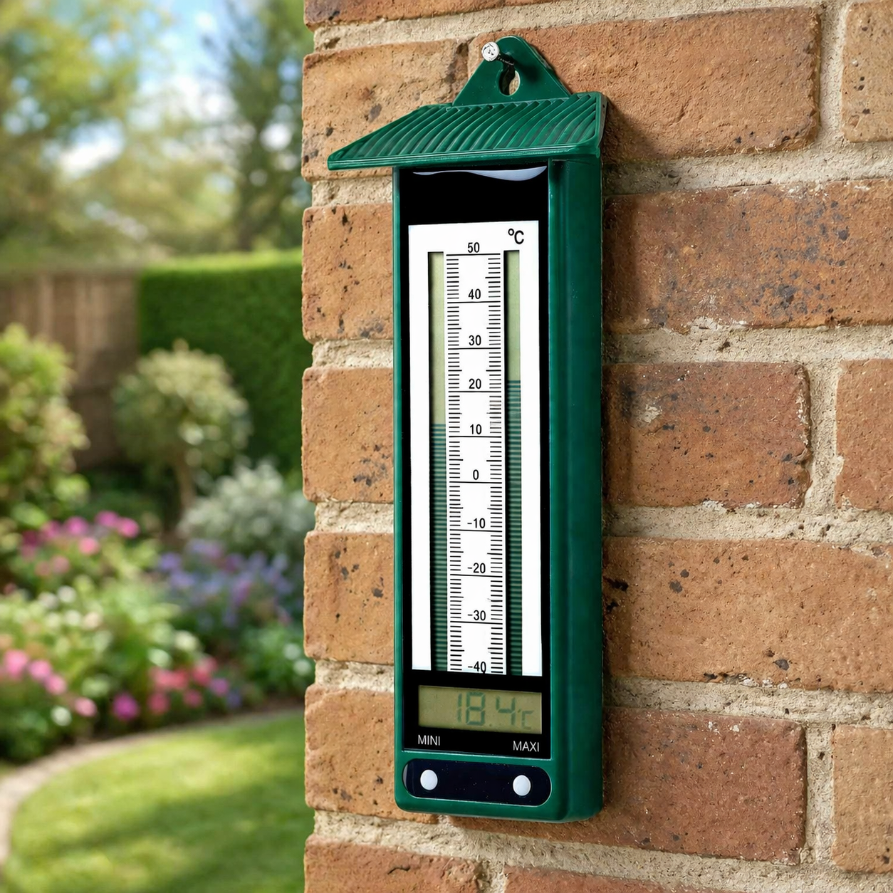 Outdoor Garden Thermometer with Min and Max Display