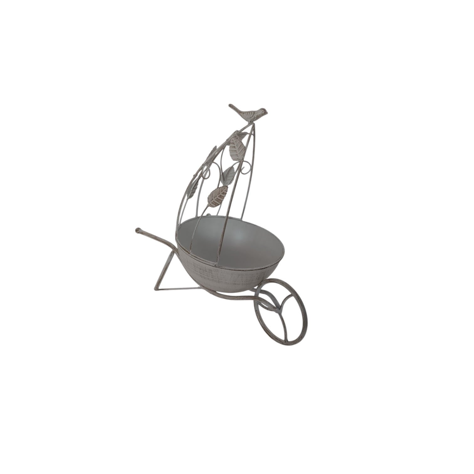 MSL 36cm Cream Metal Garden Planter