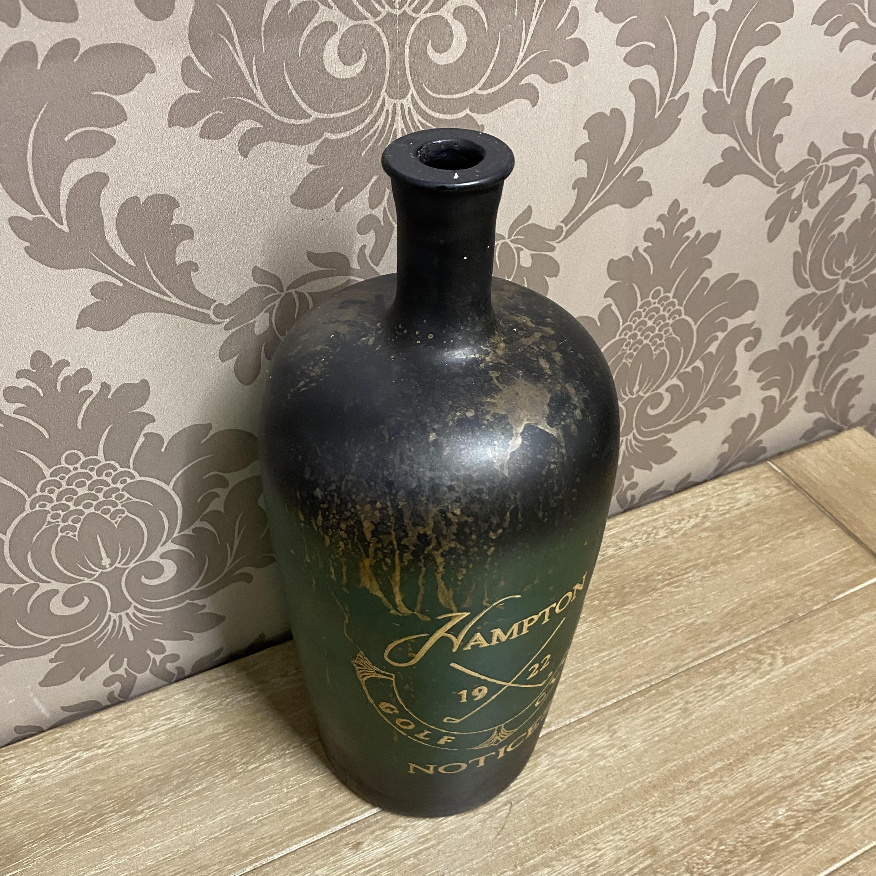 MSL 15" Glass Decorative Vase/Bottle for Flowers or Display