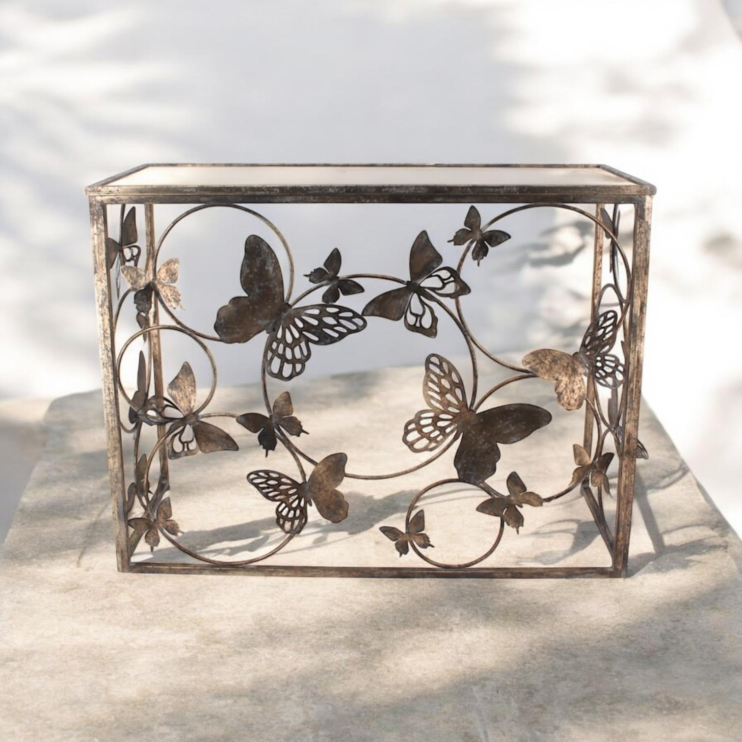 MSL 102cm Metal Butterfly Table