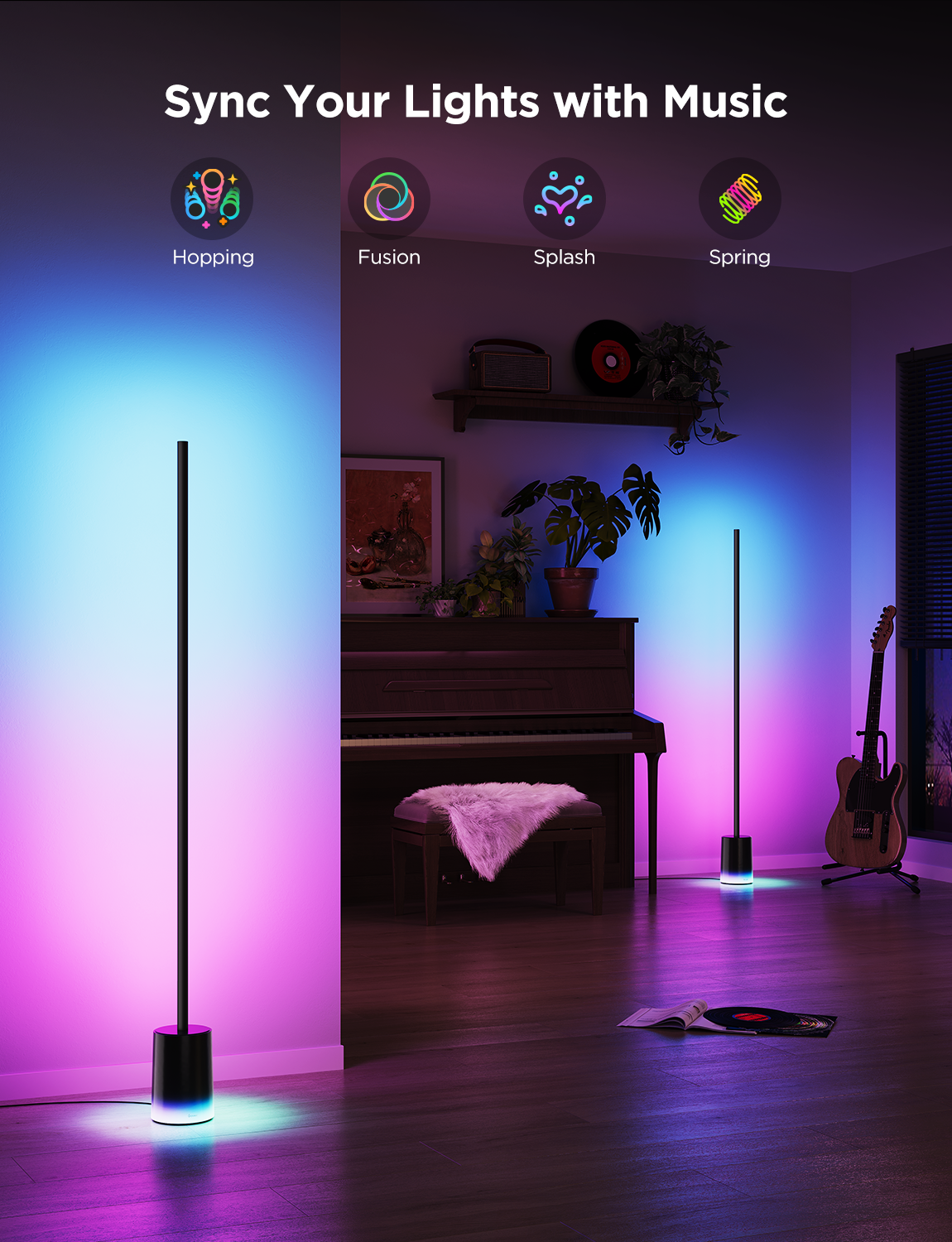 GOVEE BLACK FLOOR LAMP SUPPORT MATTER
