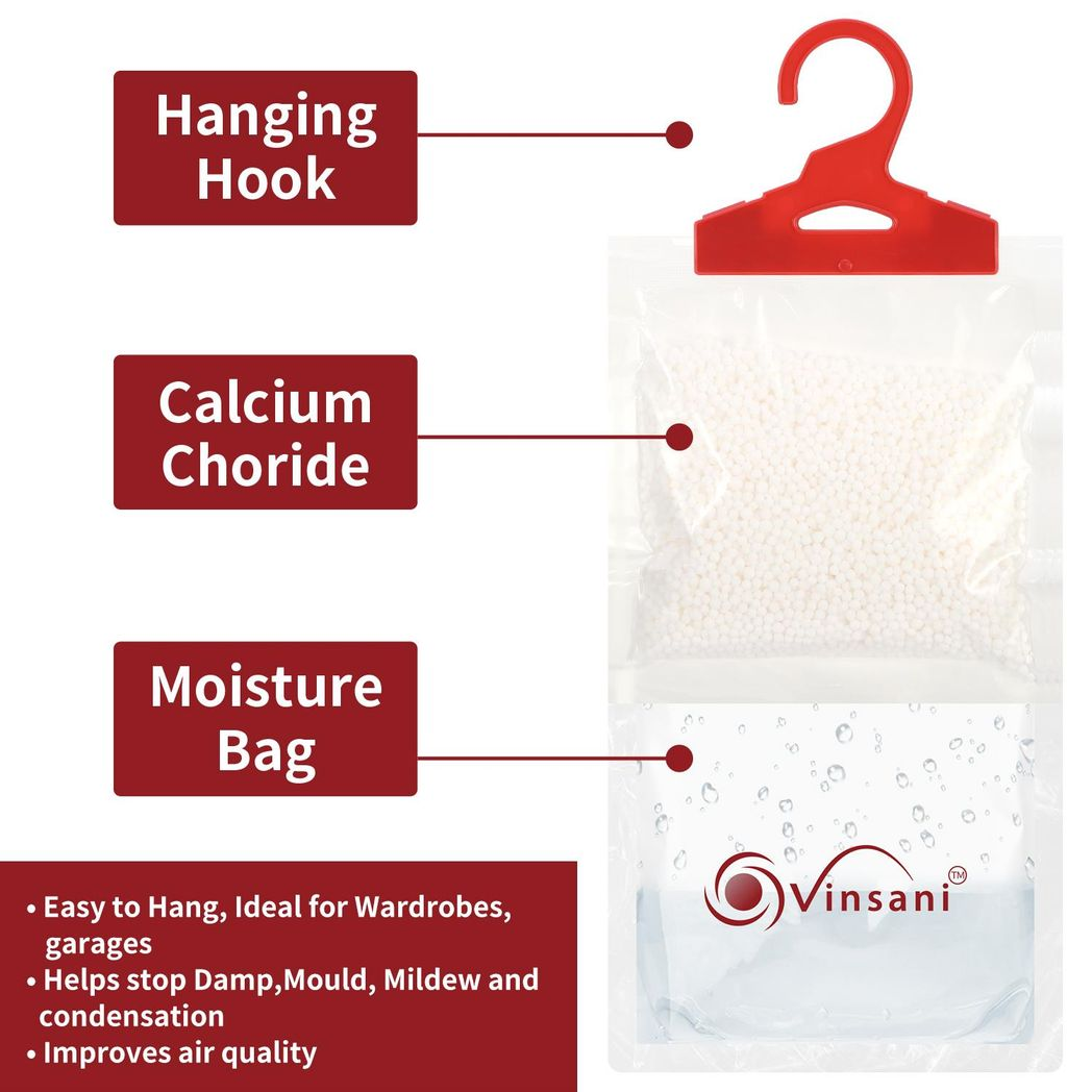 Vinsani 12pc Hanging Dehumidifier Bags