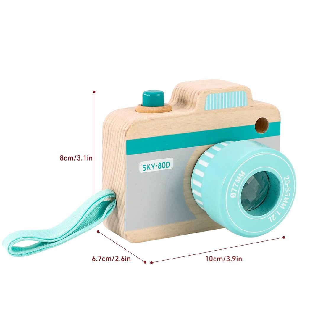 SOKA My First Camera Wooden Kaleidoscope Camera Toy for Children