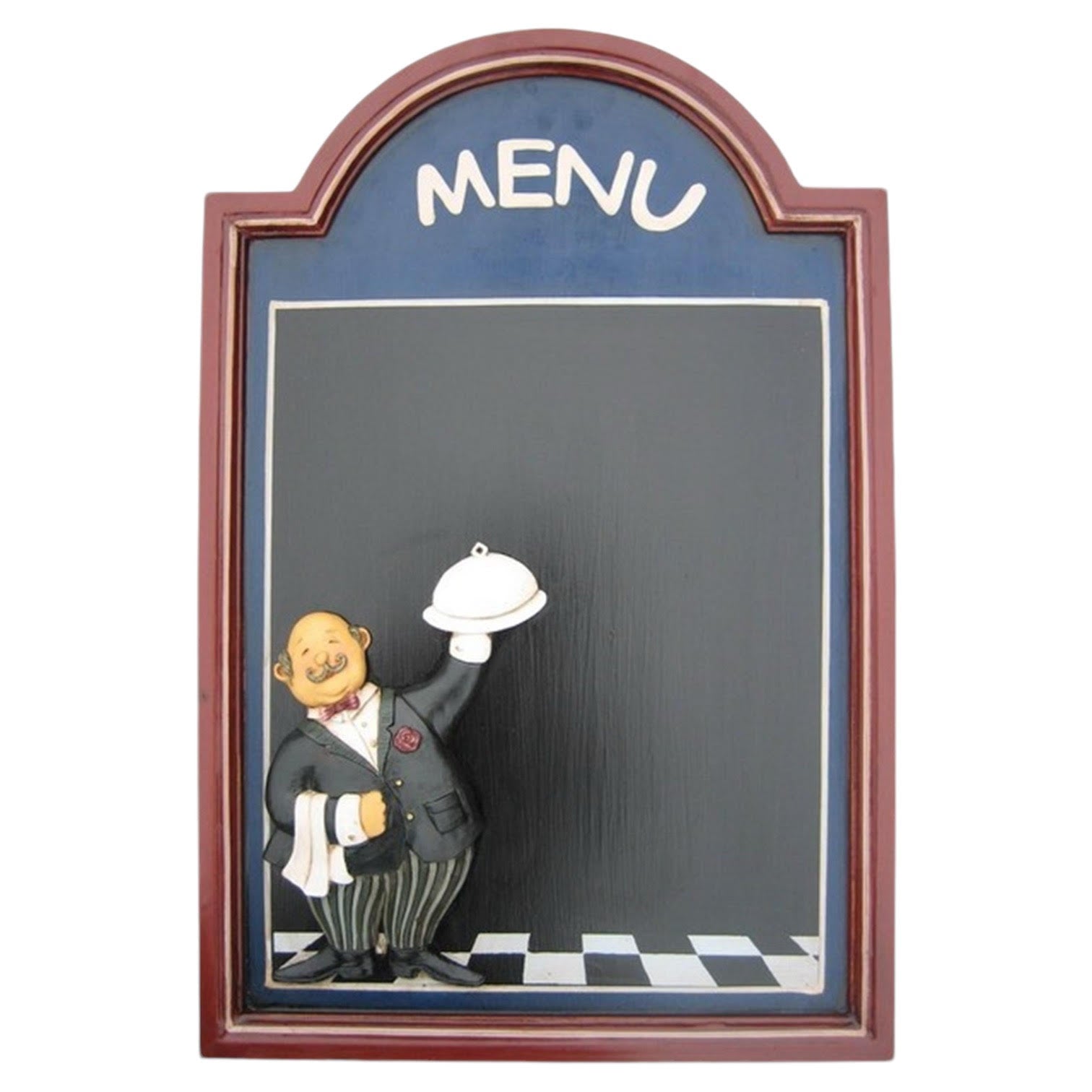 MSL 60 x 40 cm Waiter Menu Blackboard with Hanging Hook, Easy to Wipe Clean