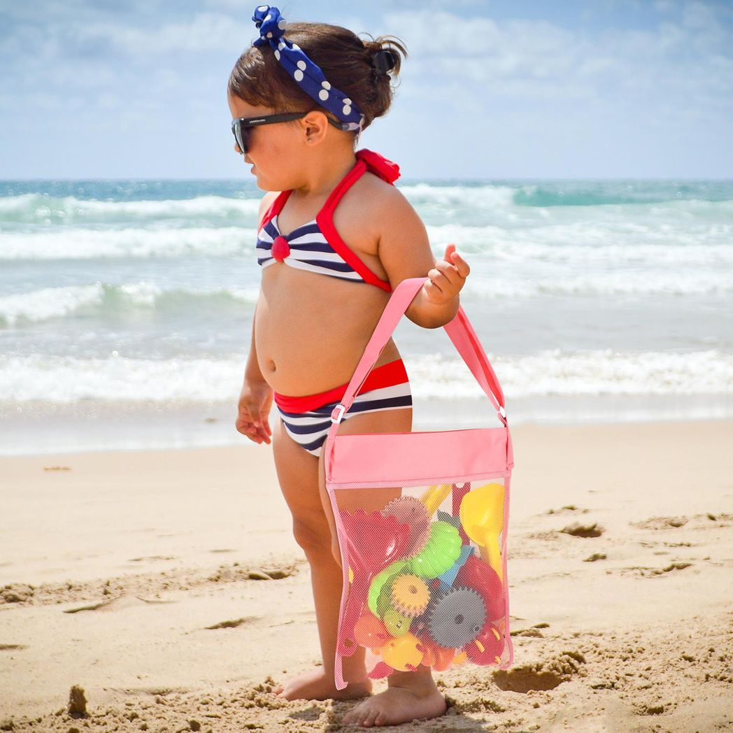 Vinsani Set of 4 Mesh Beach Bags