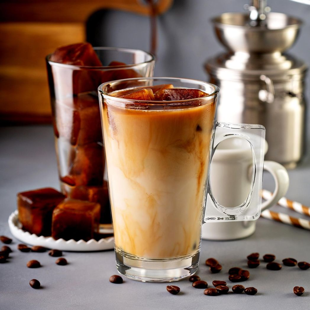 Vinsani Transparent Latte Glasses 6 Pack 200ml Dishwasher & Microwave Safe for Latte, Cappuccino, Tea and Coffee