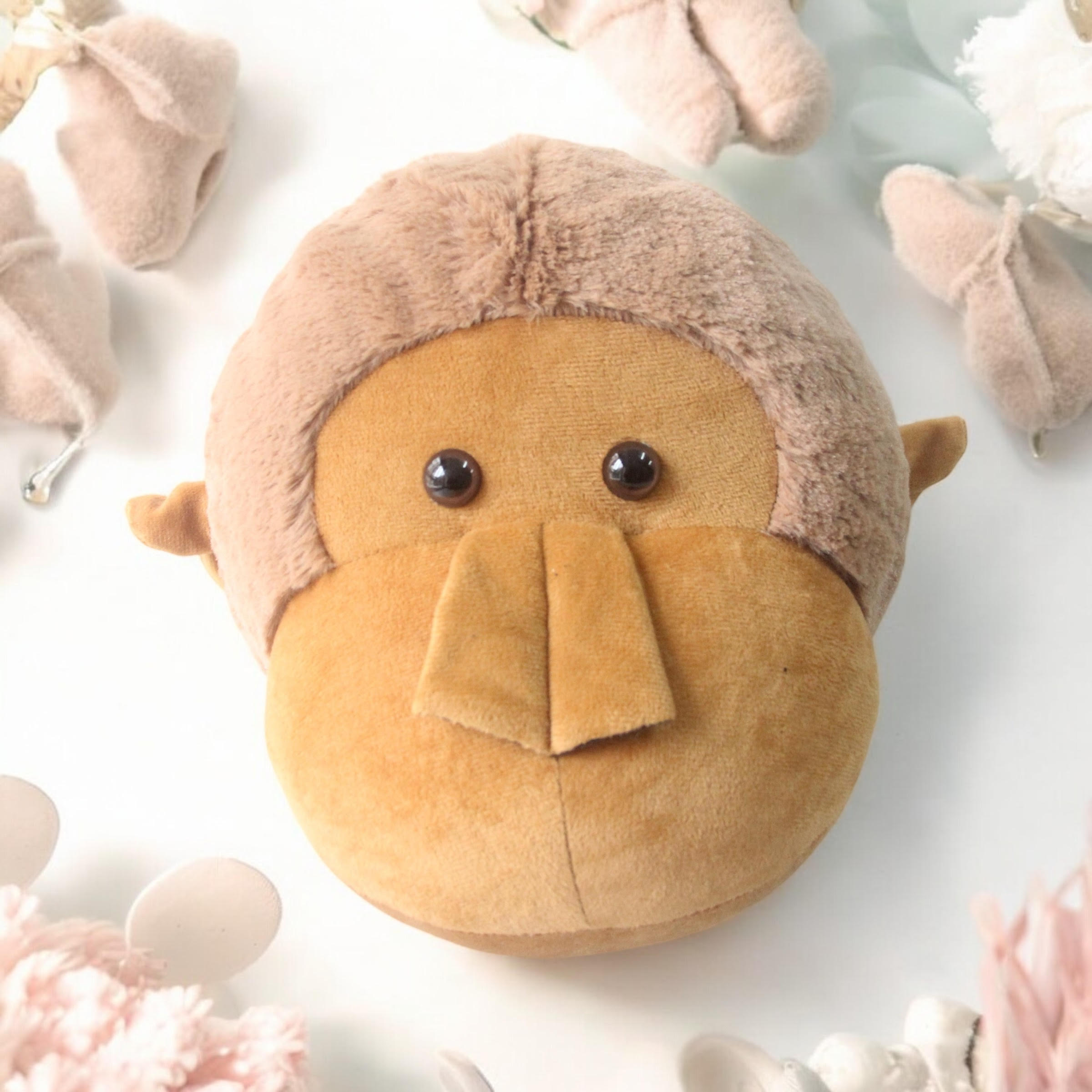 MSL 22cm Multi-Colored Orangutan Head Wall Hanger