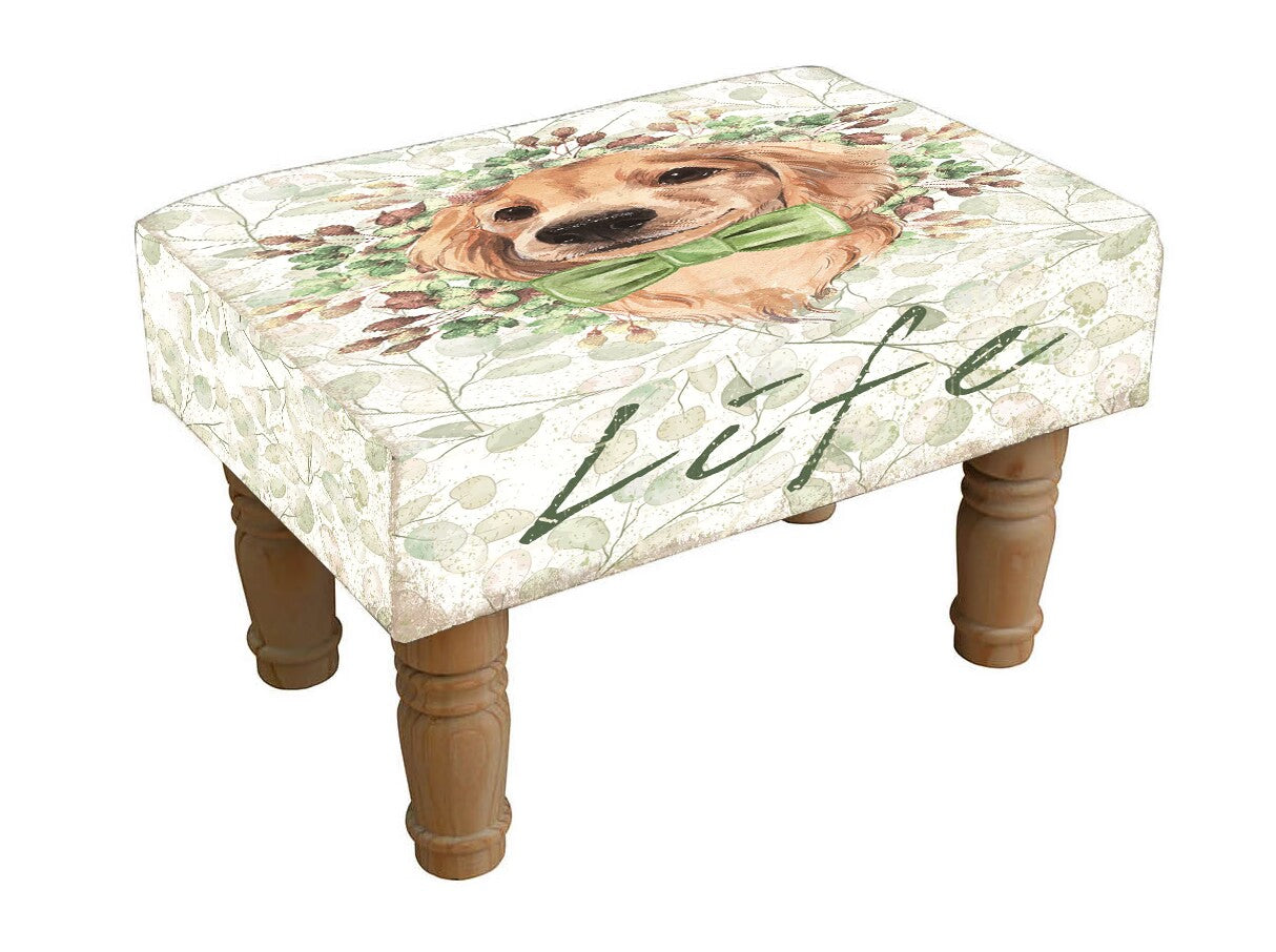 MSL Dog Footstool, Hand Finished, Sturdy and Versatile Foot Stool