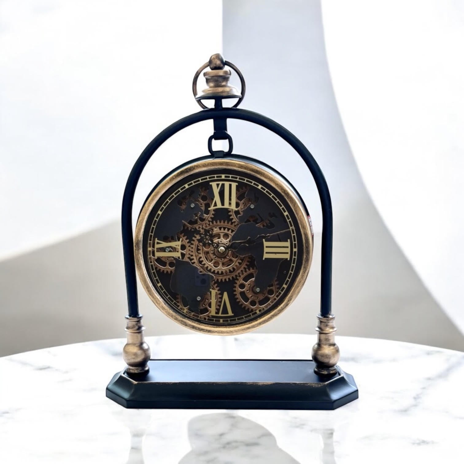 MSL 43cm Gear Clock, Hand Finished, 1 AA Battery