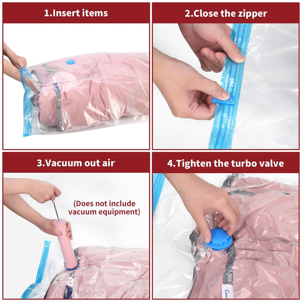 Vinsani 3 Pack 80cm x 100cm Vacuum Storage Bags