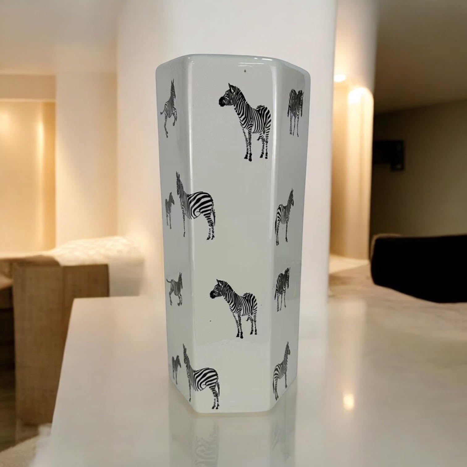 18 in Traditional Glazed Umbrella Stand Vase