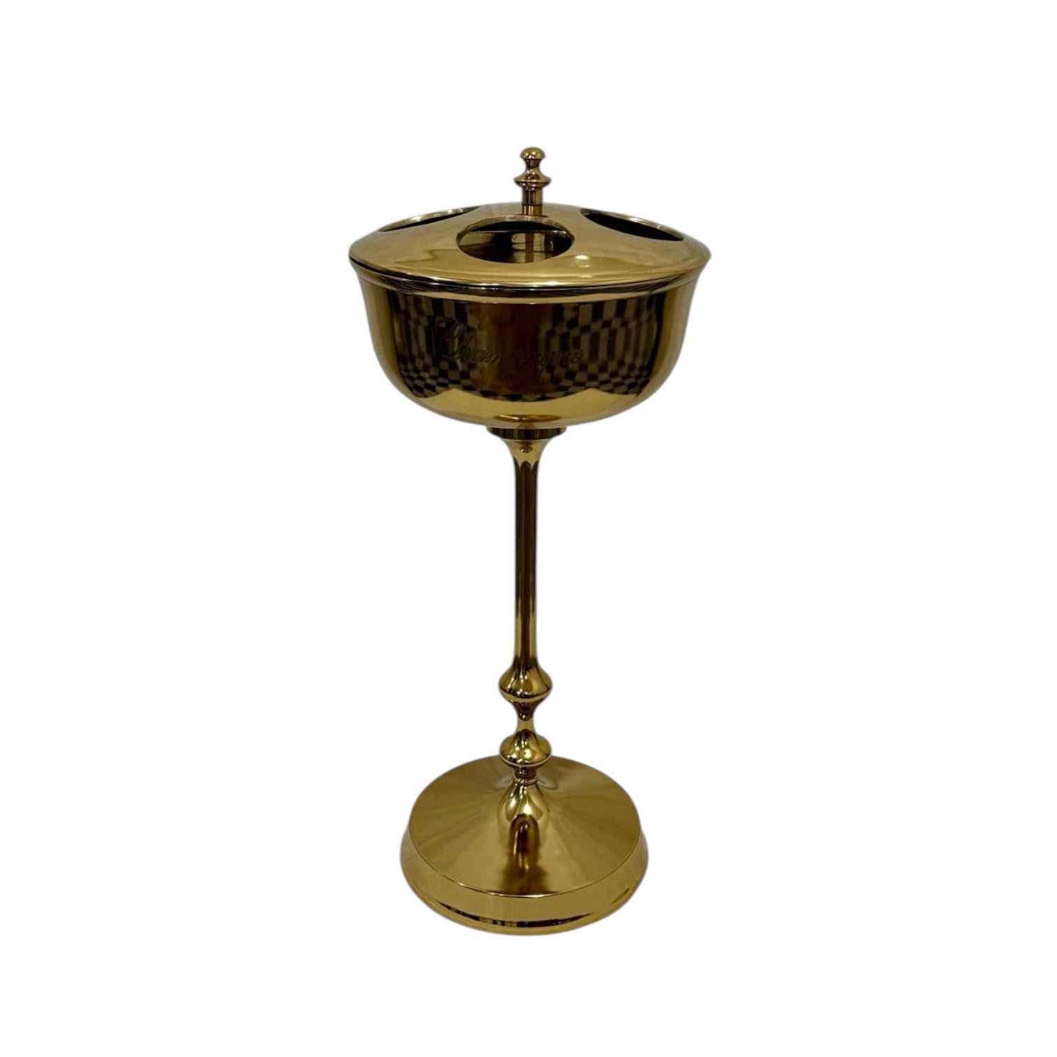 MSL 81cm Gold Floor Standing 4 Bottle Champagne Bucket Stand