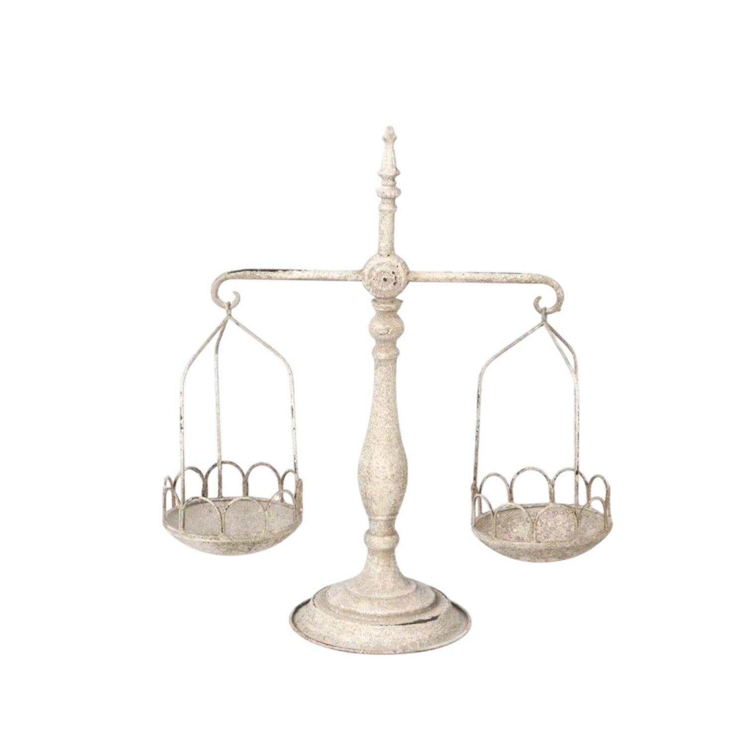 Decorative Cream Metal Scales 50cm