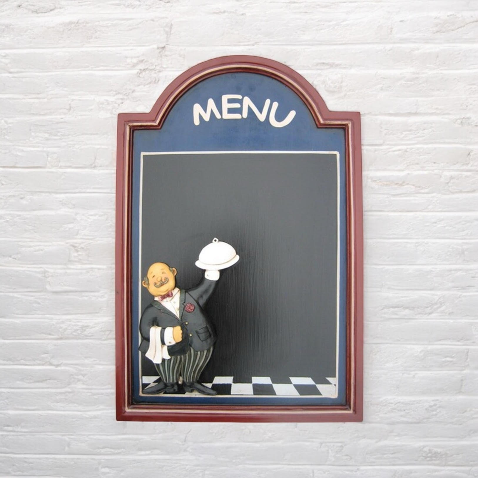 MSL 60 x 40 cm Waiter Menu Blackboard with Hanging Hook, Easy to Wipe Clean