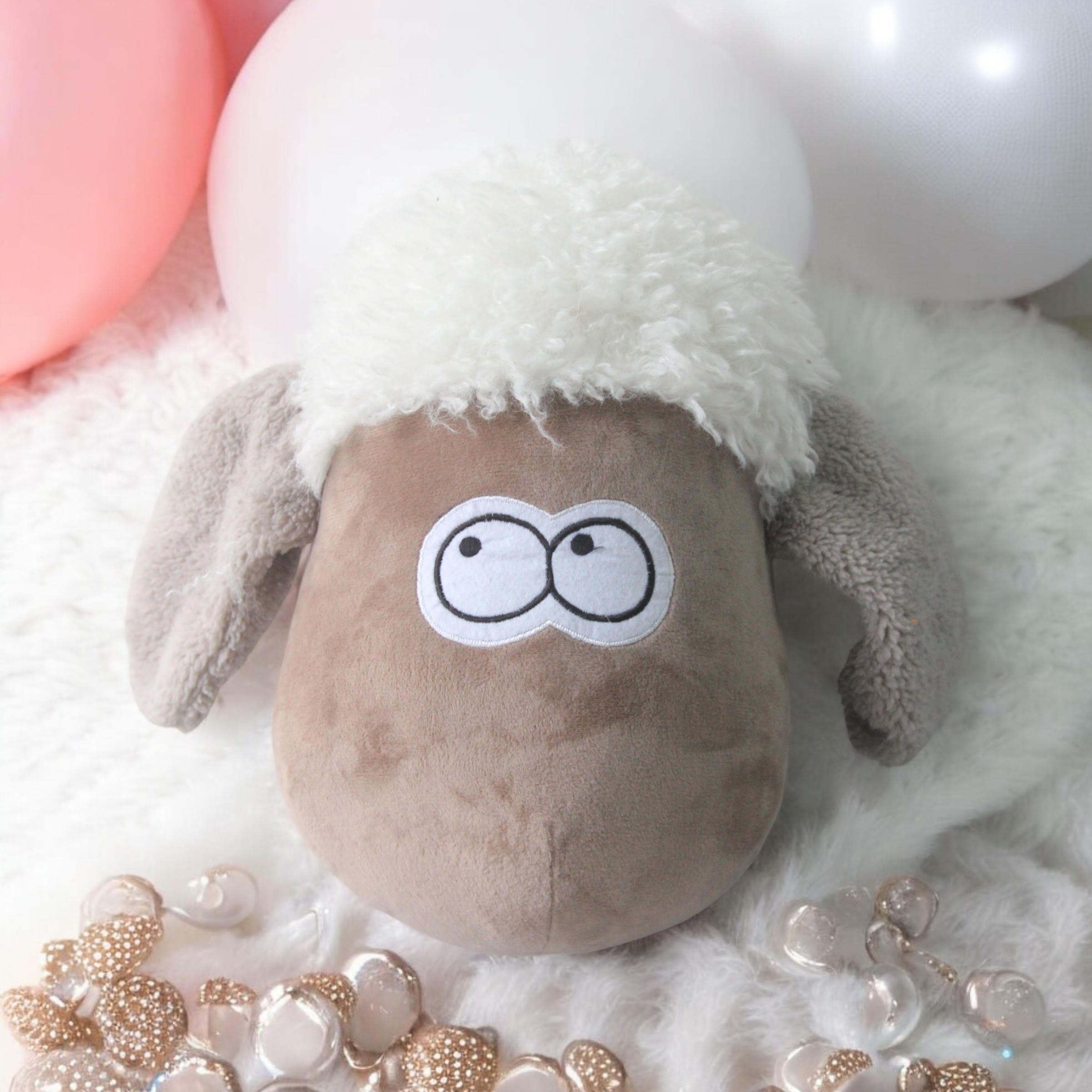 30CM Multi-Colored Sheep Head Wall Hanger