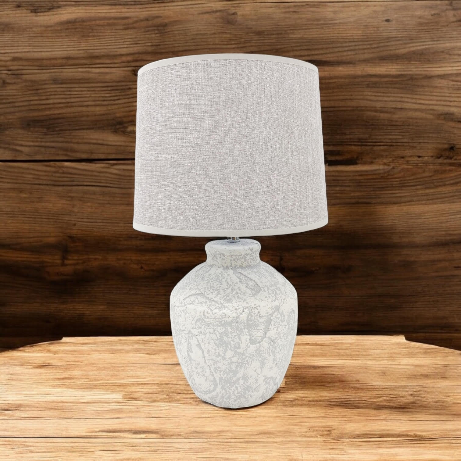 MSL 51x20x20cm Traditional Table Lamp with Inline Rocker Switch, Double Insulated, High Quality Shade