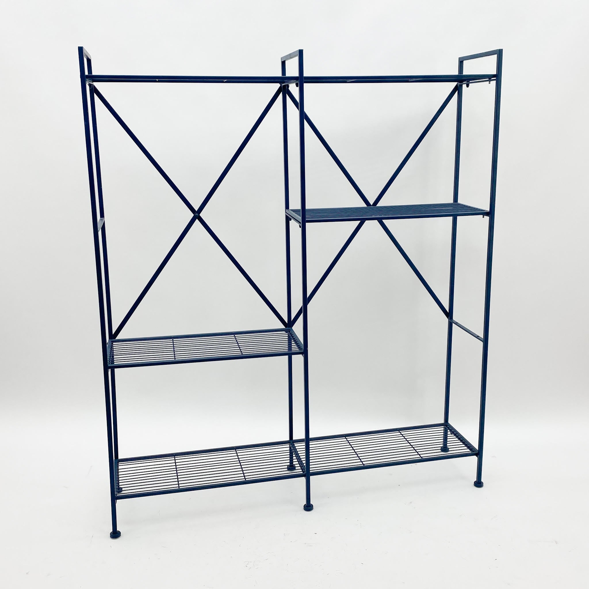 MSL 141cm Blue Powder Coated Metal Shelf Unit