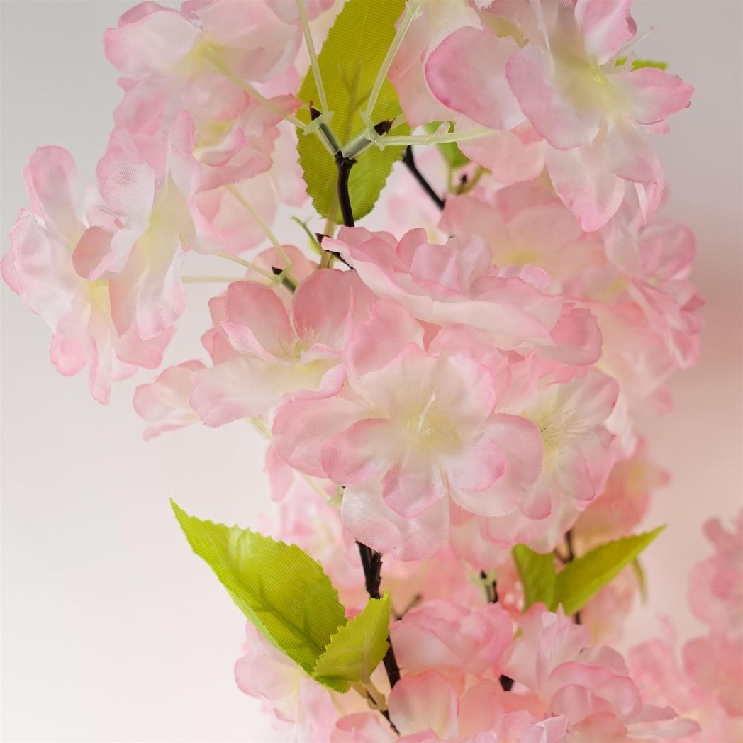 Leaf 150cm Artificial Pink Blossom Tree in Pot