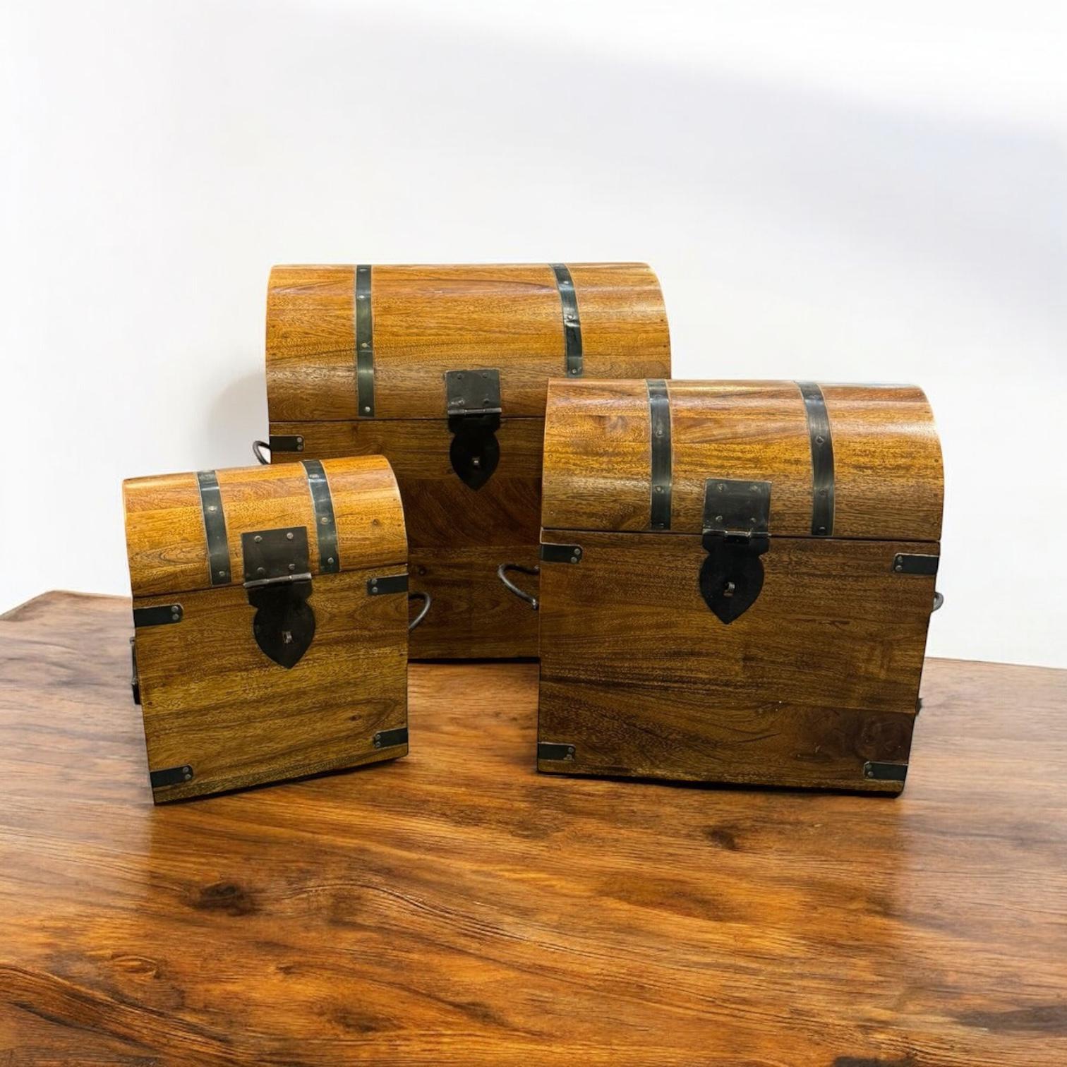 MSL Set of 3 Wooden Chests