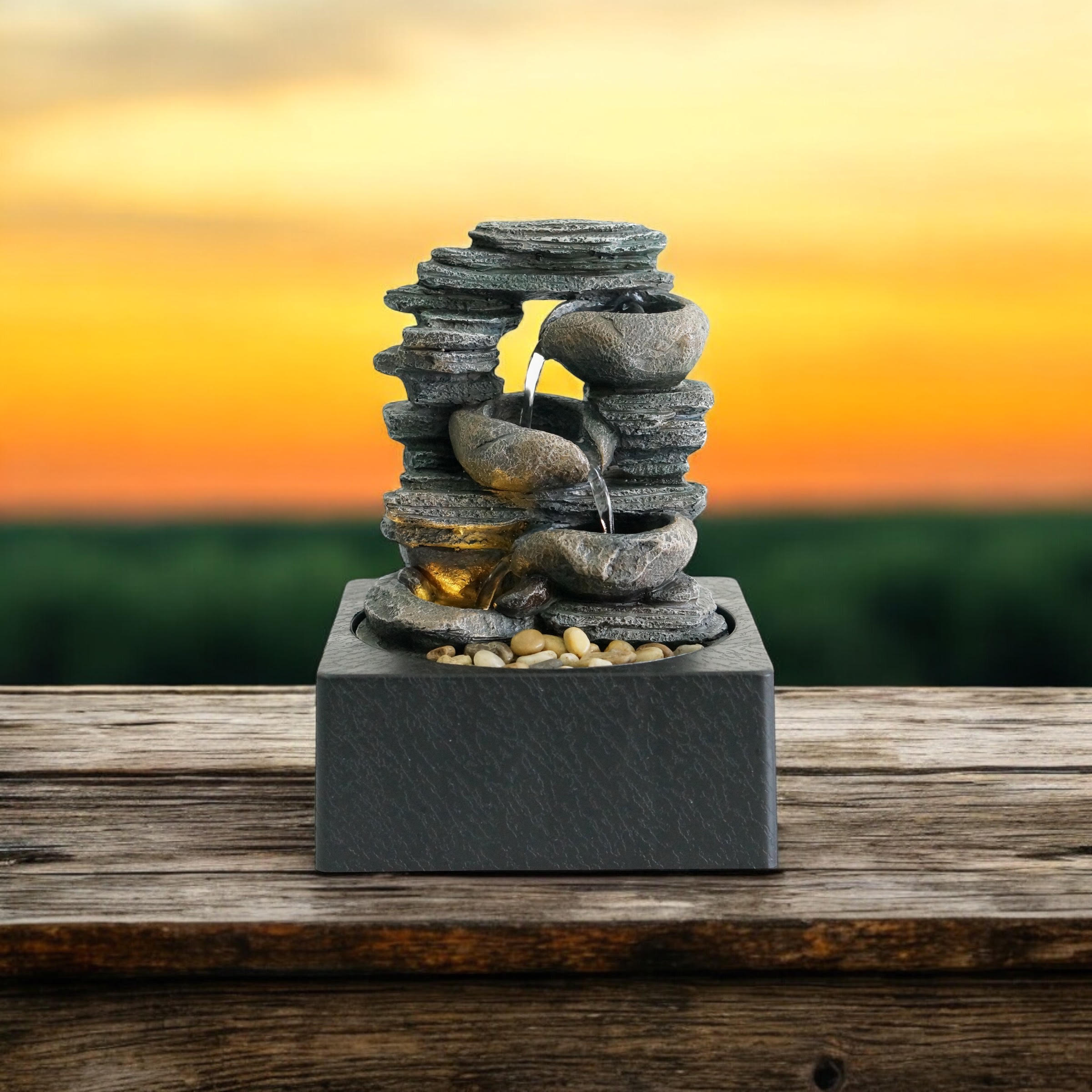 MSL 24cm Tabletop Fountain, Hand Finished, 240V