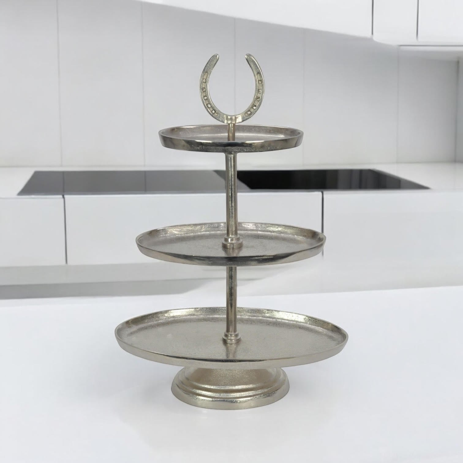 MSL 56CM 2 Tier Nickel Plated Hand Finished Cake Stand