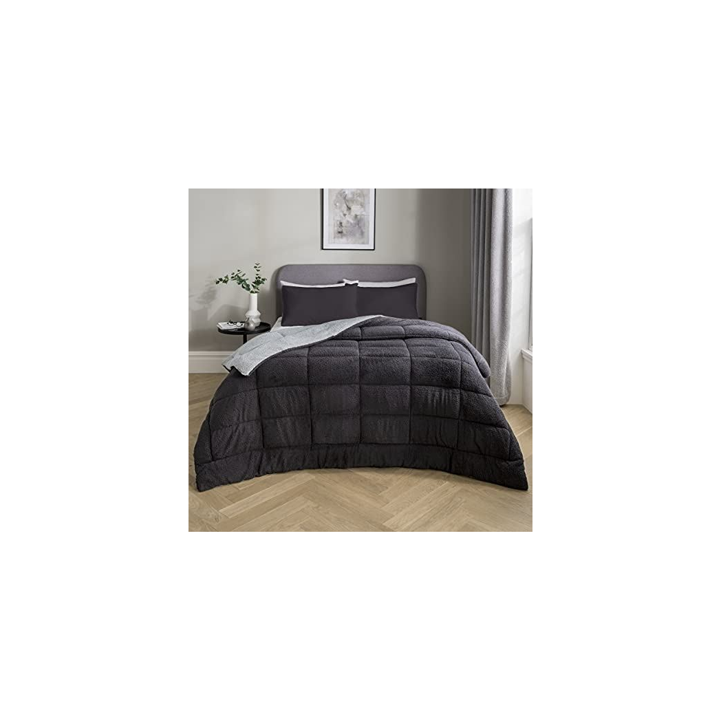 Sleepdown Teddy Fleece Bedspread 200cm x 200cm
