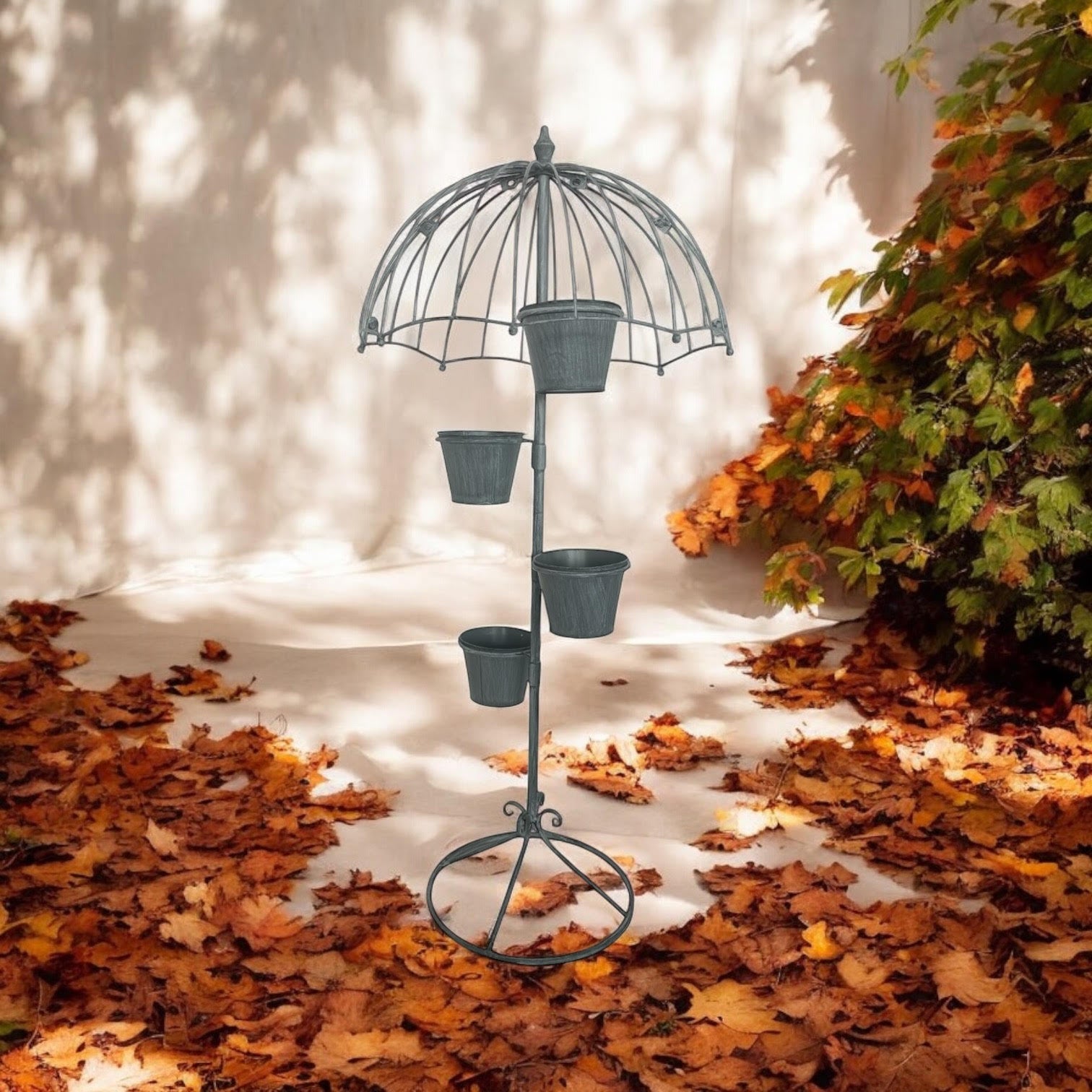 MSL 130cm Grey Metal Garden Planter