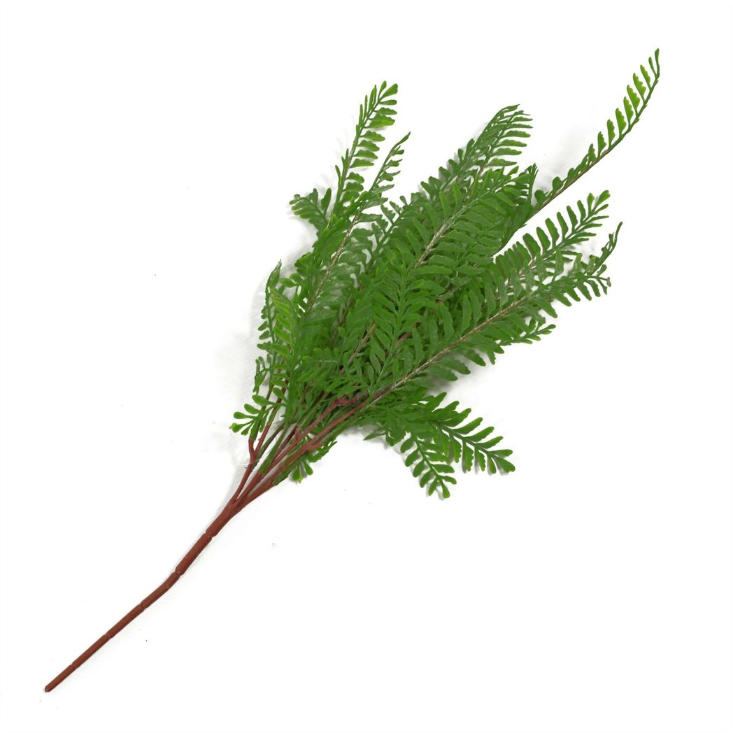55cm Artificial Himilayan Maidenhair Fern Bush Dark Green Bare Stem Unpotted Plant