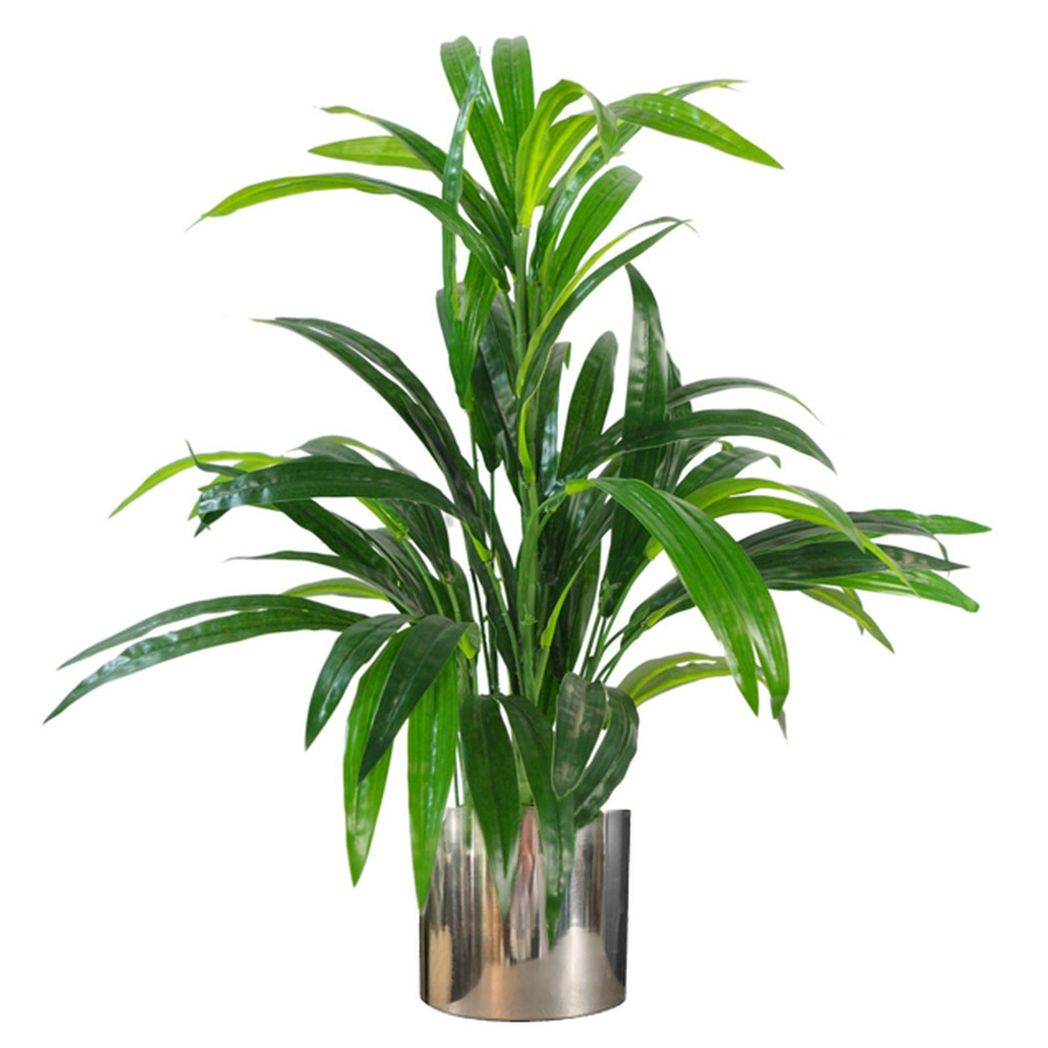 Leaf Handmade Metal Plant Pot with Polished Reflective Finish 20 x 18cm