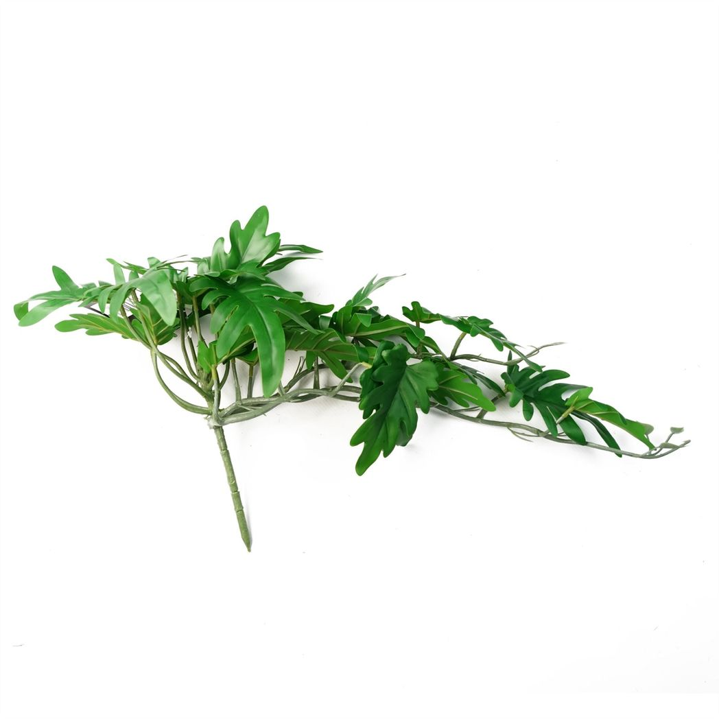 Leaf 50cm Artificial Trailing Philodendron Large Leaf Plant Bare Stem