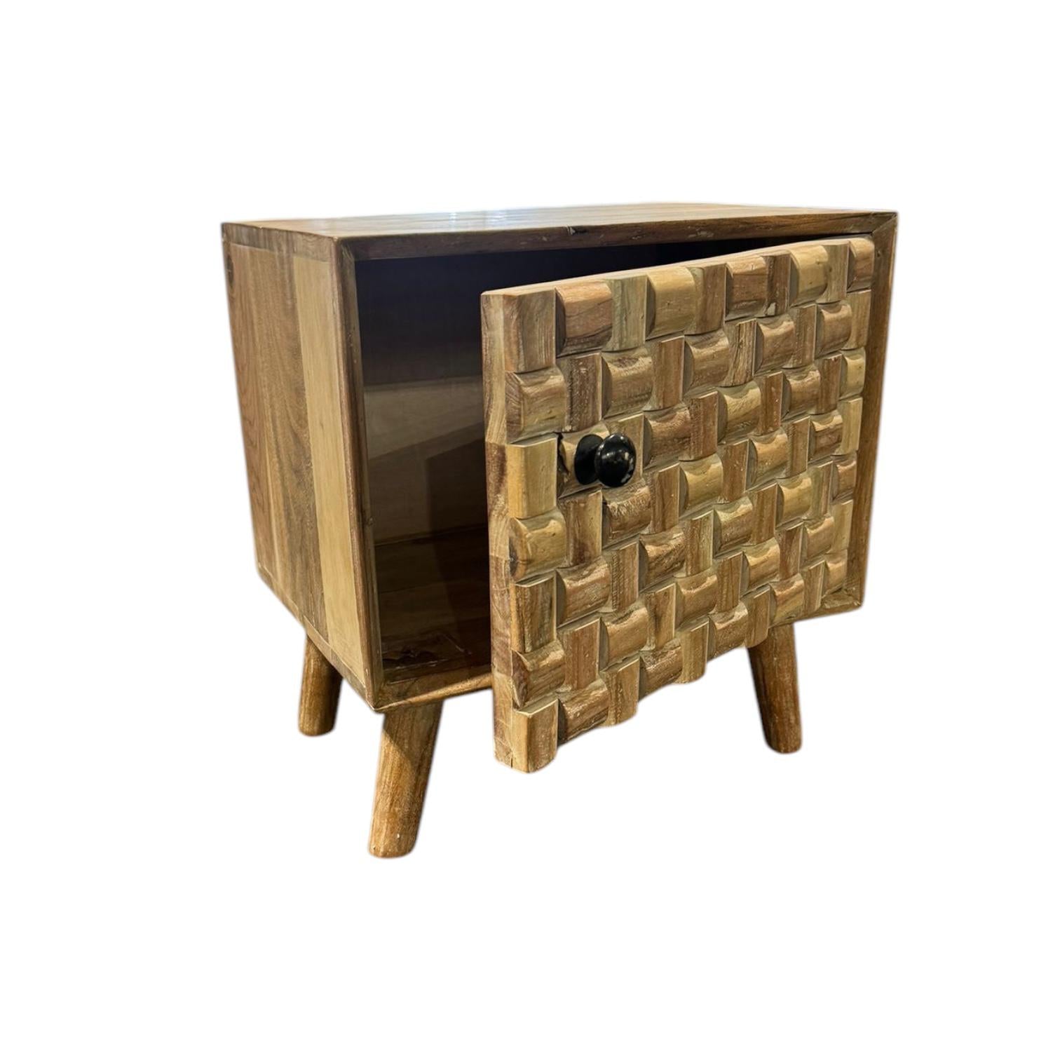 MSL 47cm Wooden Bedside Cabinet